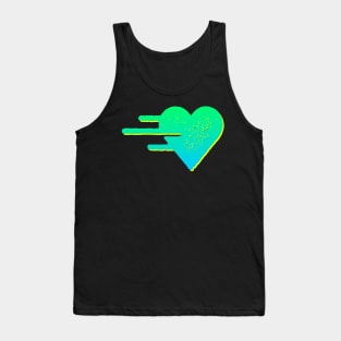 Green Heart Logo Graphic Tank Top